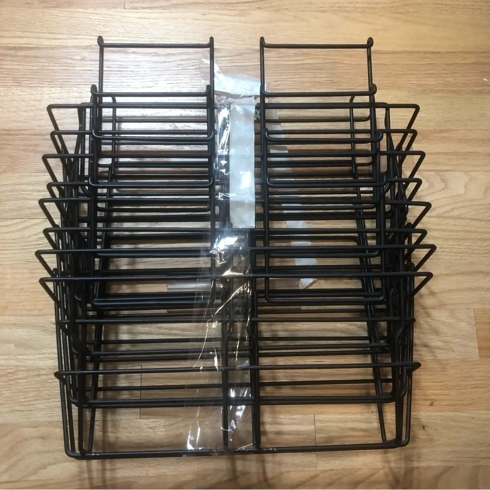 4 Tier Hanging Metal Cubicle File Folder Black Office Storage
